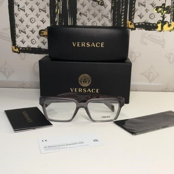 💯- New Authentic Versace VE3339U 5406 Square Unisex Eyeglasses - Picture 2 of 12